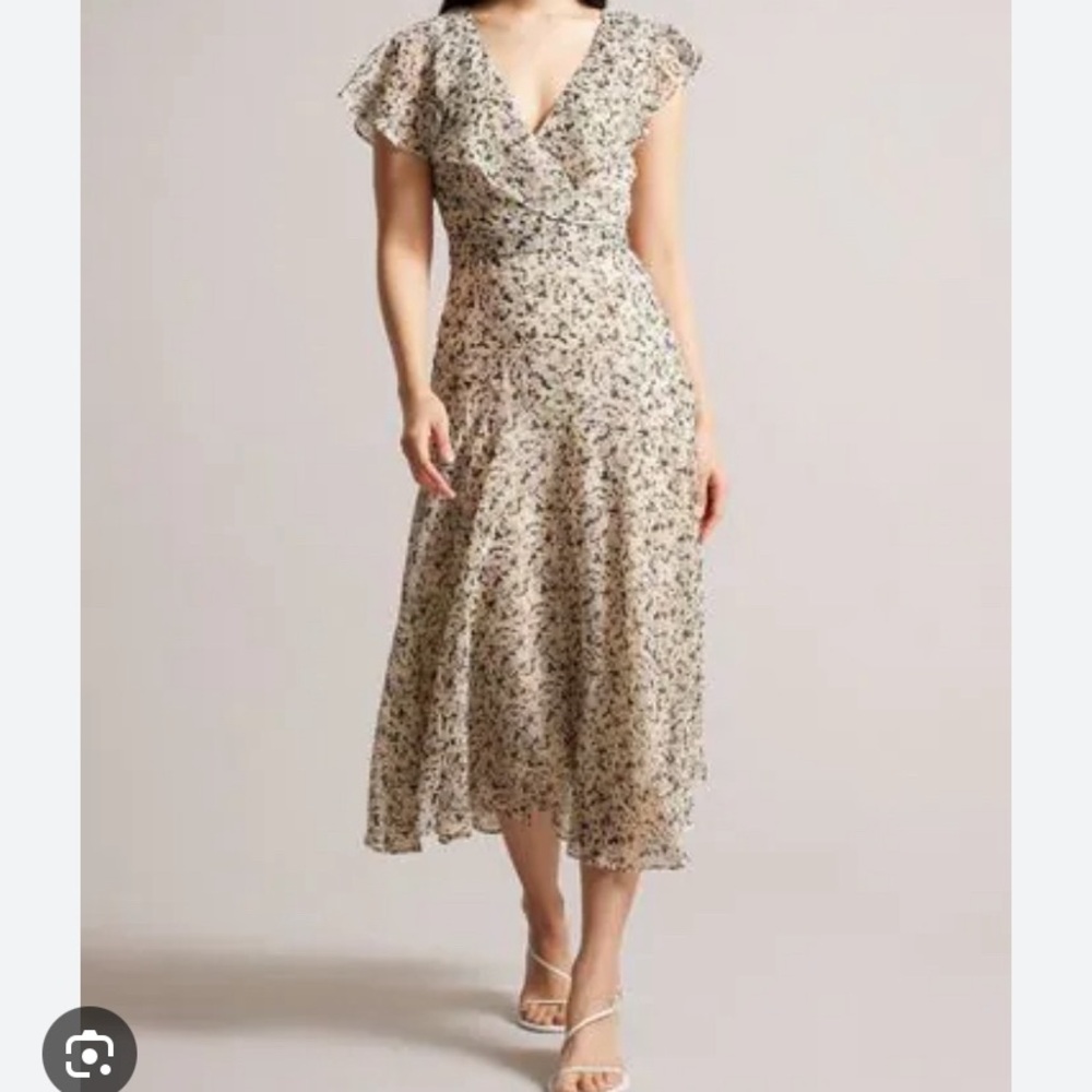 NWT Ted Baker floral midi dress